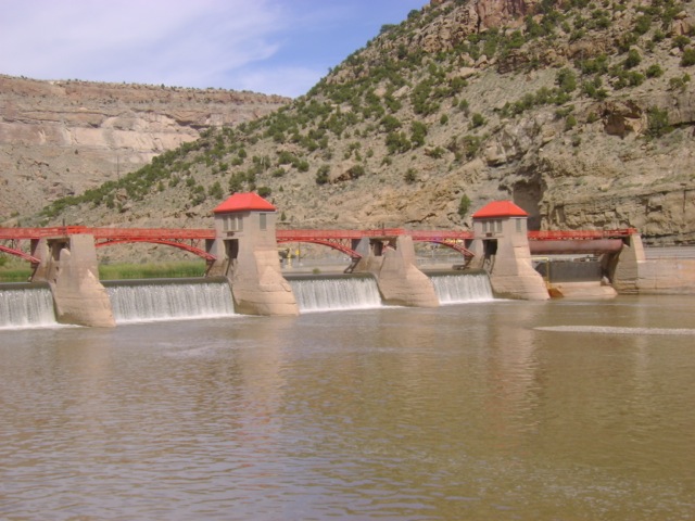 Cameo Diversion Dam located on the Colorado River